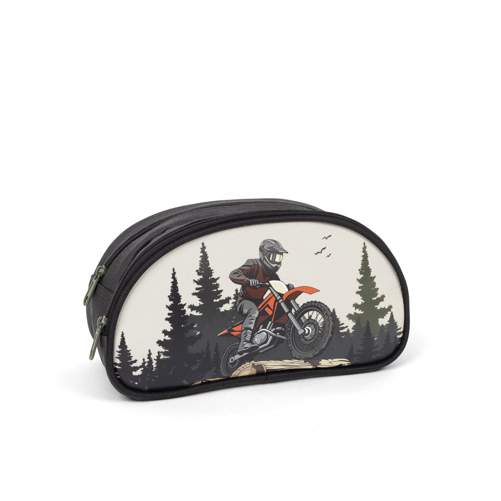 Yellow Shoes | Kids Pencil Cases | Accessories | LOUIS GARNEAU | MOTO PENCIL CASE | 122278-01-LG_MOTO_ETUI_A_CRAYONS_2_COMPARTIMENTS-01-8856100033-LOUIS GARNEAU | MOTORCYCLE COMPARTMENTS PENCIL CASE-Kids Pencil Cases | Accessories-LOUIS GARNEAU-Yellow Shoes