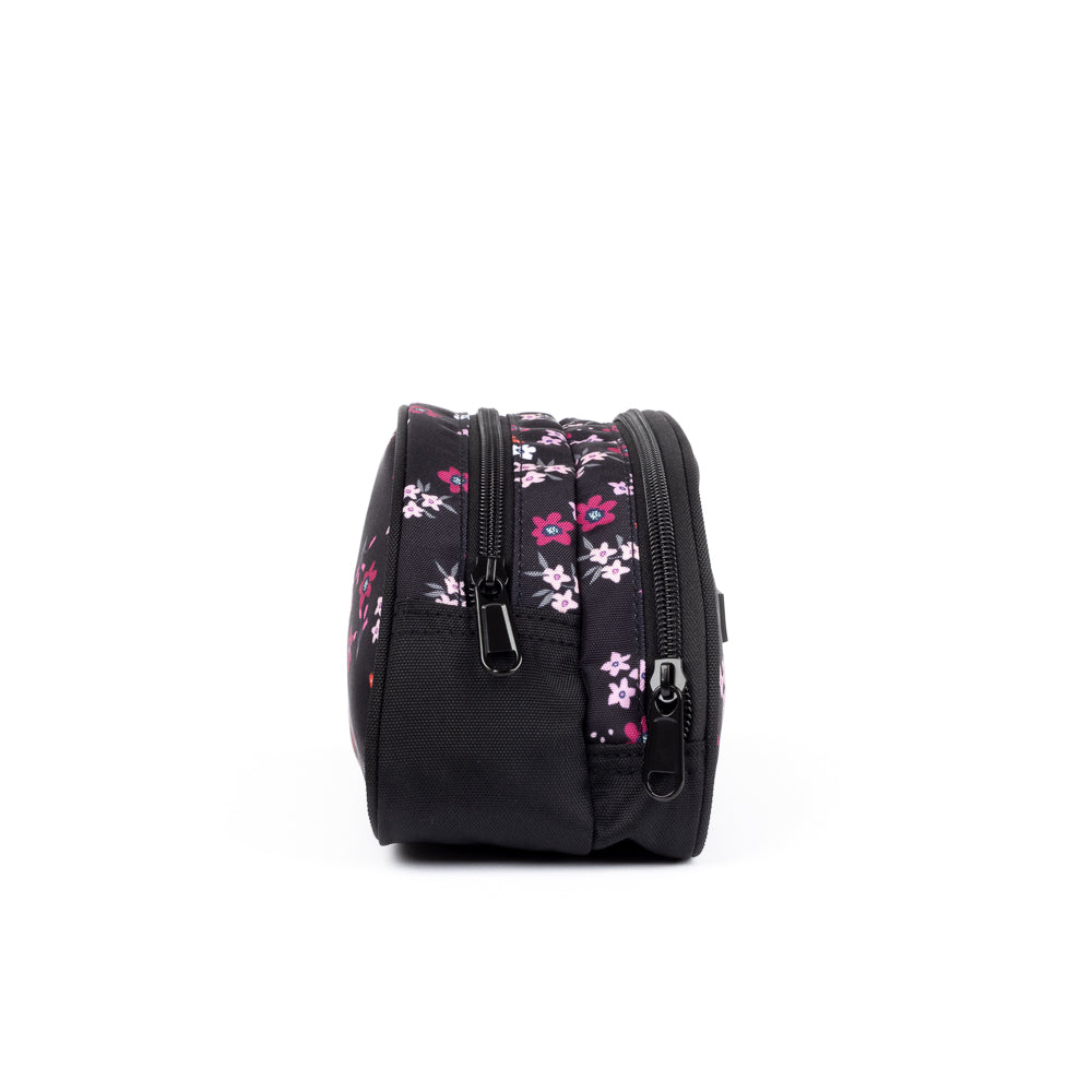 Yellow Shoes | Kids Pencil Cases | Accessories | LOUIS GARNEAU | FLORAL PENCIL CASE | 122302-98-LGFLORALETUIACRAYONS2COMPARTIMENTS-03-LOUIS GARNEAU | FLOWERS PENCIL CASE-Kids Pencil Cases | Accessories-LOUIS GARNEAU-Yellow Shoes