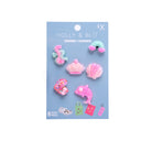 122331-00-LOT6CHARMSFUNCHAUSSURES-01-8918000033-GIRLS - SET OF 6 FUN SHOE CHARMS-Shoe Charms | Accessories-Yellow-Yellow Shoes