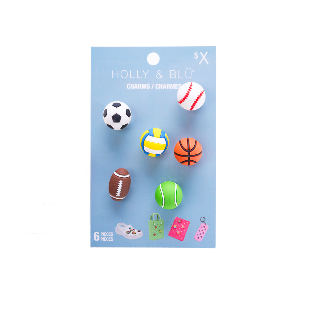 Yellow Shoes | Shoe Charms | Accessories | BOYS - SET OF 6 3D SPORTS SHOE CHARMS | 122333-00
