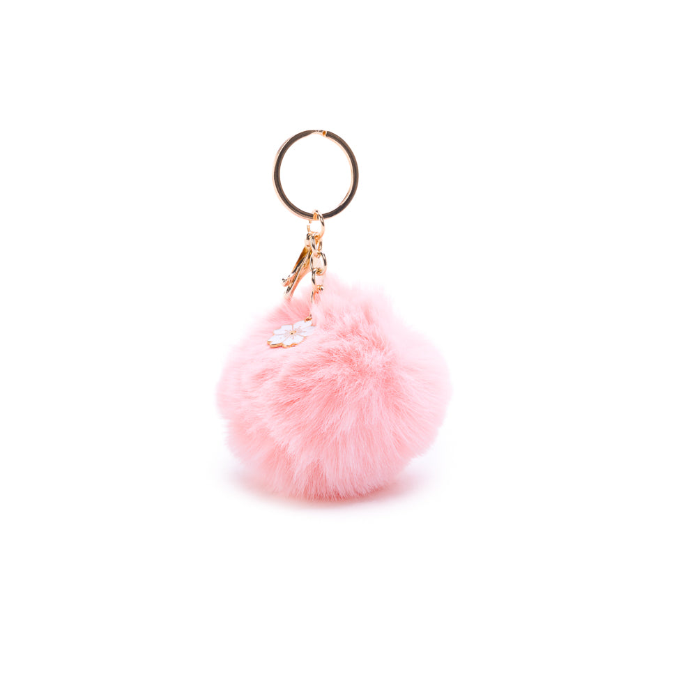 Yellow Shoes | Bag Charms | Accessories | POMPOM FAUSSE FOURRURE AVEC FLEUR | 22340-68