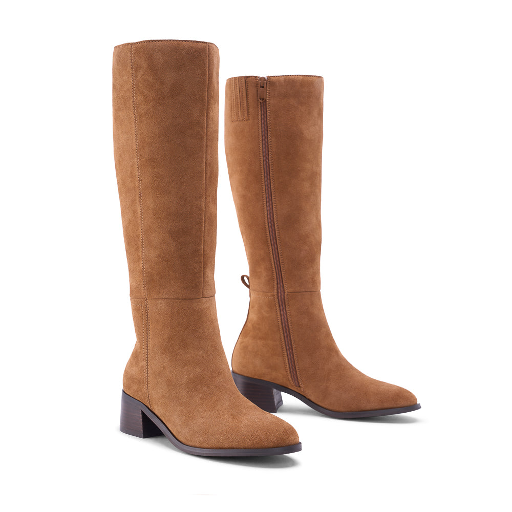 122433-31-LARA_HAUTE-02-LARA HAUTE-Women's Fashion Light Boots-Yellow-Yellow Shoes