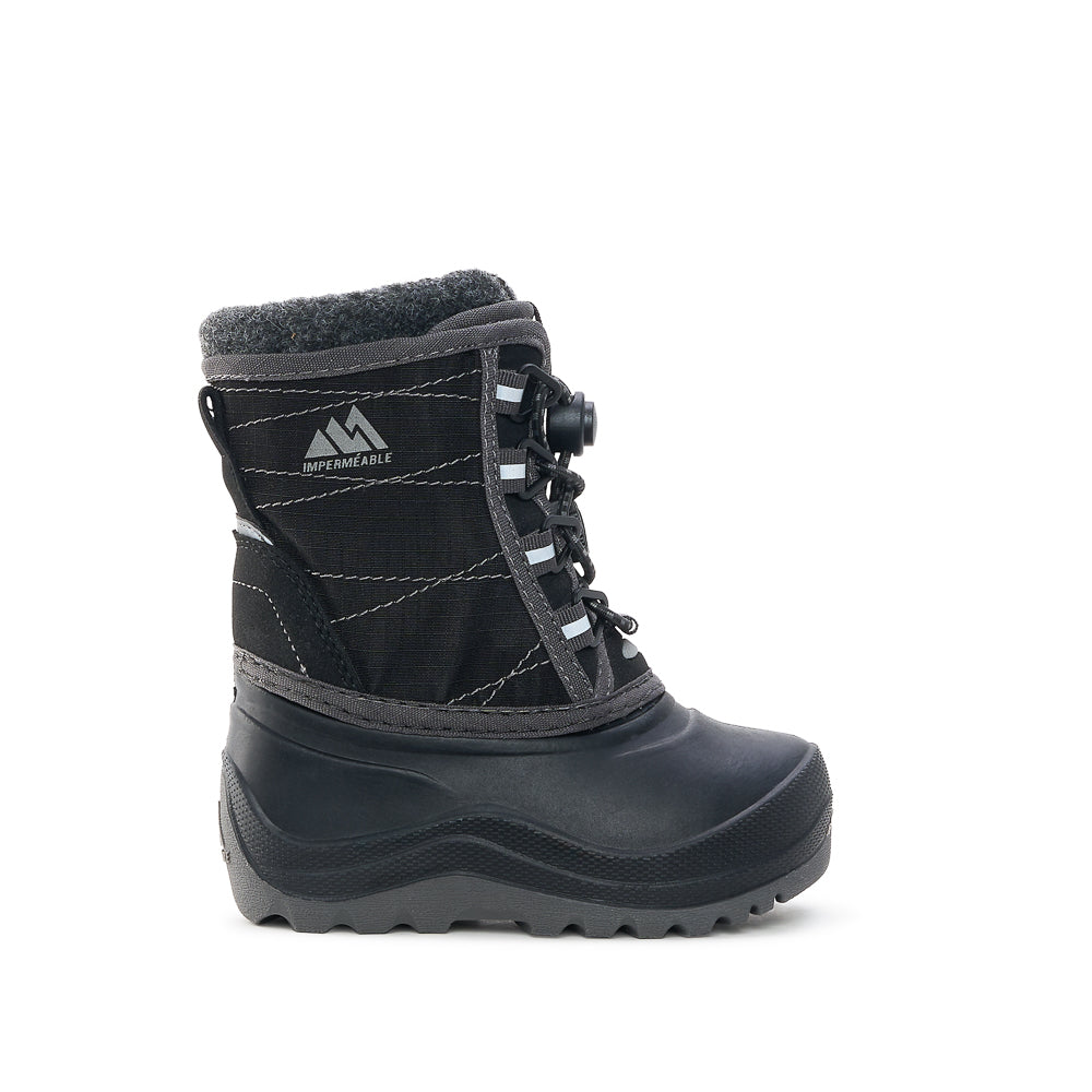 FJORD MINI-Baby Kids Winter Boots-Yellow-3-black & grey-Yellow Shoes