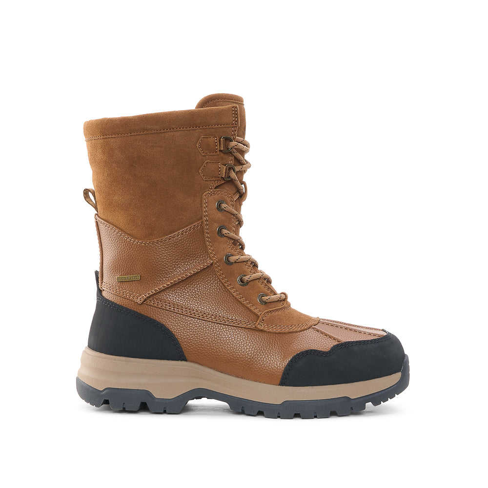 NORWAY M-Men's Winter Boots-Yellow-7-cognac-Yellow Shoes