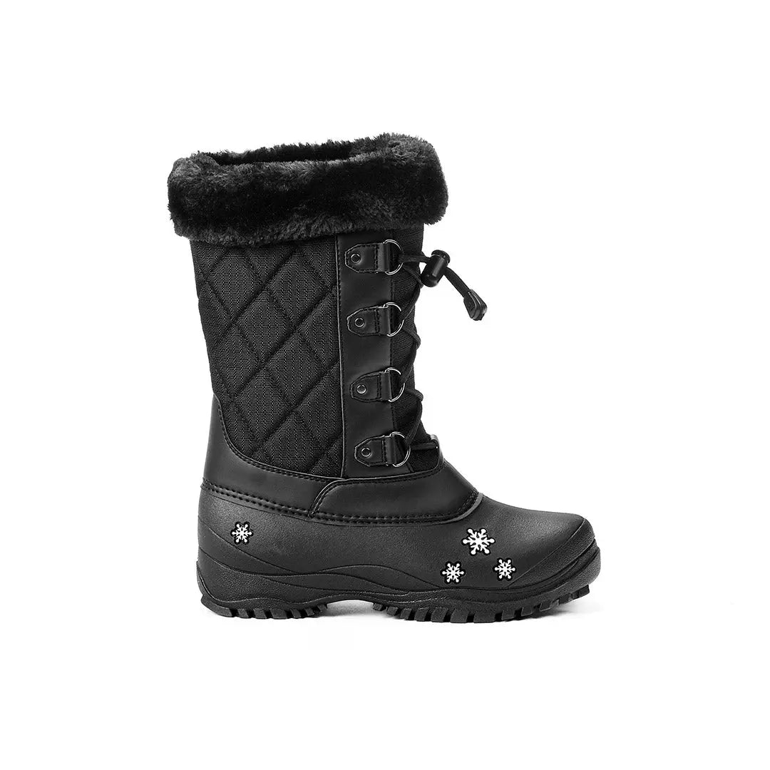 Yellow Shoes | Missy-Winter Boots-Snow Sports-Feltpack | Snowflakes | 105446-01-snowflakes-1484600038-Snowflakes-Junior Kids Winter Boots-Baffin-Yellow Shoes