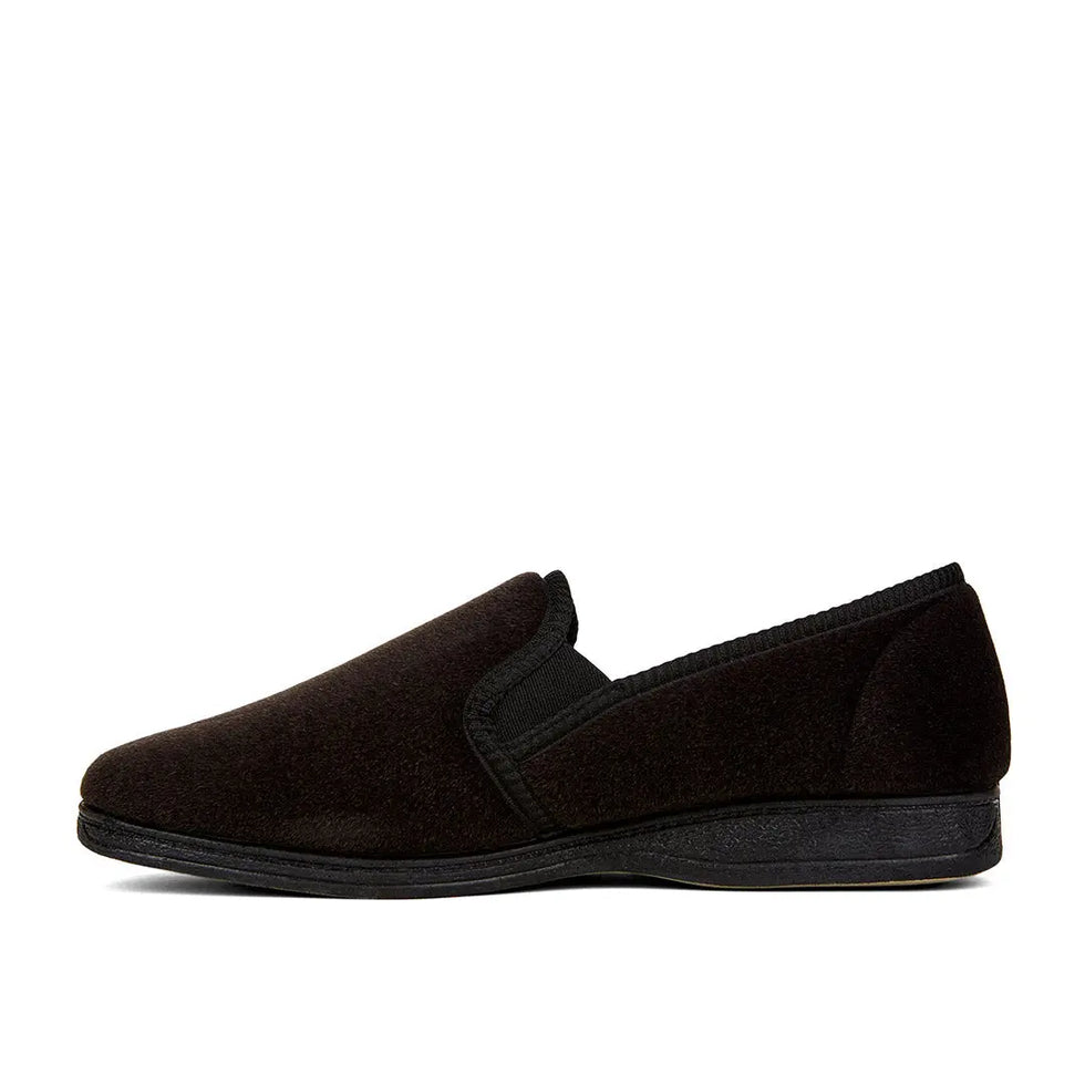 FOOT FEDERATION MOC-TOE MEN'S LEATHER SLIPPER YELLOW