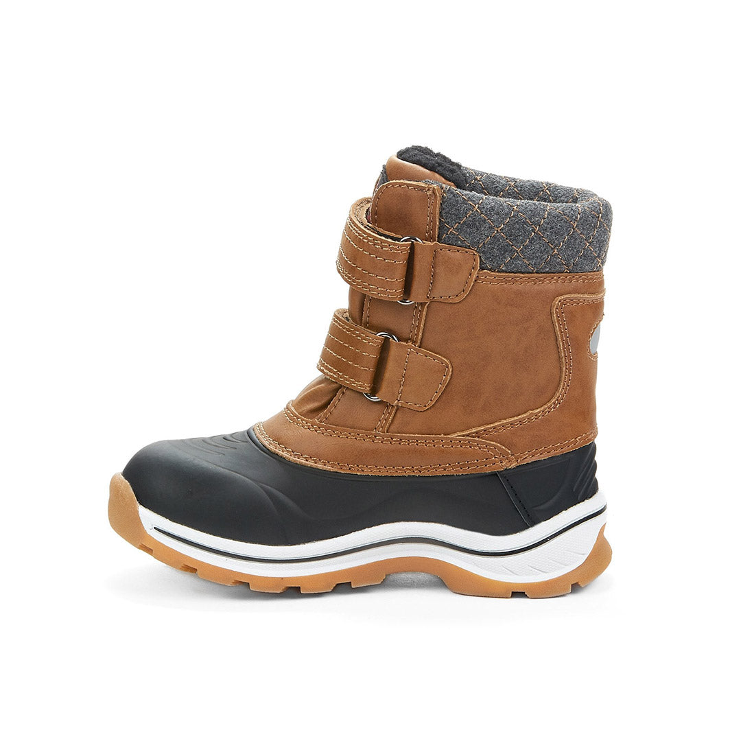Yellow Shoes | Toddler-Winter Boots-Boys-Nylon | Chill Up | 108112-30-chillup-3-Chill Up-Toddler Kids Winter Boots-Riverstone-Yellow Shoes