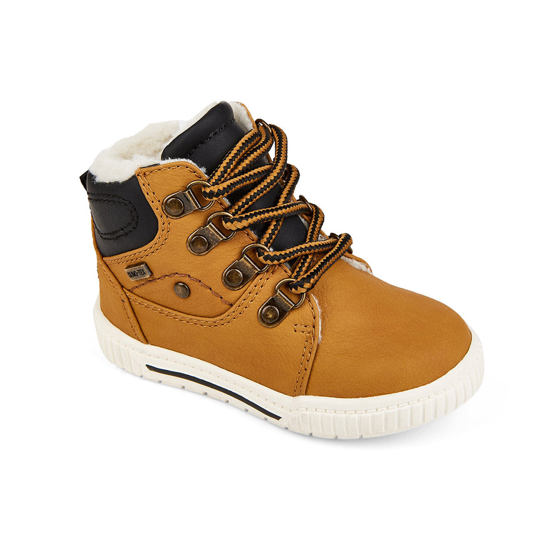 Yellow Shoes | Baby-Bootie-Boys-Laced | Terry | 109642-66-terry-03_7936386f-2b8c-4728-b2d6-937e3ce7da4f-Terry-Baby Booties-Riverstone-Yellow Shoes