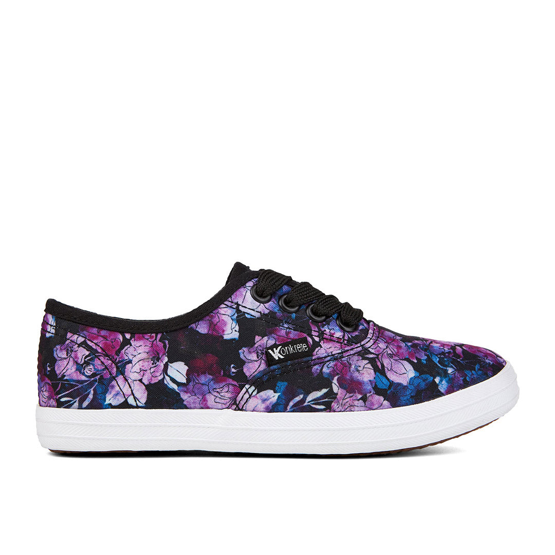 Yellow Shoes | Youth-Athletic-Girls Athleisure-Low | Viola Floral | 109682-04-violafloral-01_fcc4e319-ee0e-4c00-9c60-fbfd319389f6-Viola Floral-Toddler Kids Athletic Shoes-Konkrete-Yellow Shoes