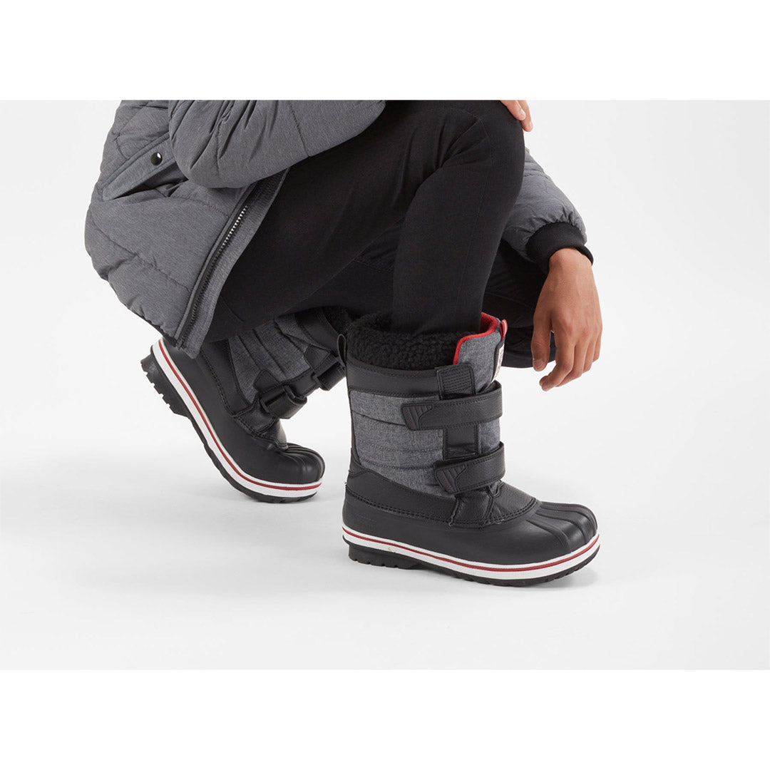 Yellow Shoes | Boys-Winter Boots-Snow Sports-Feltpack | Snowslider | 109871-01-snowslider-07-Snowslider-Junior Kids Winter Boots-Konkrete-Yellow Shoes