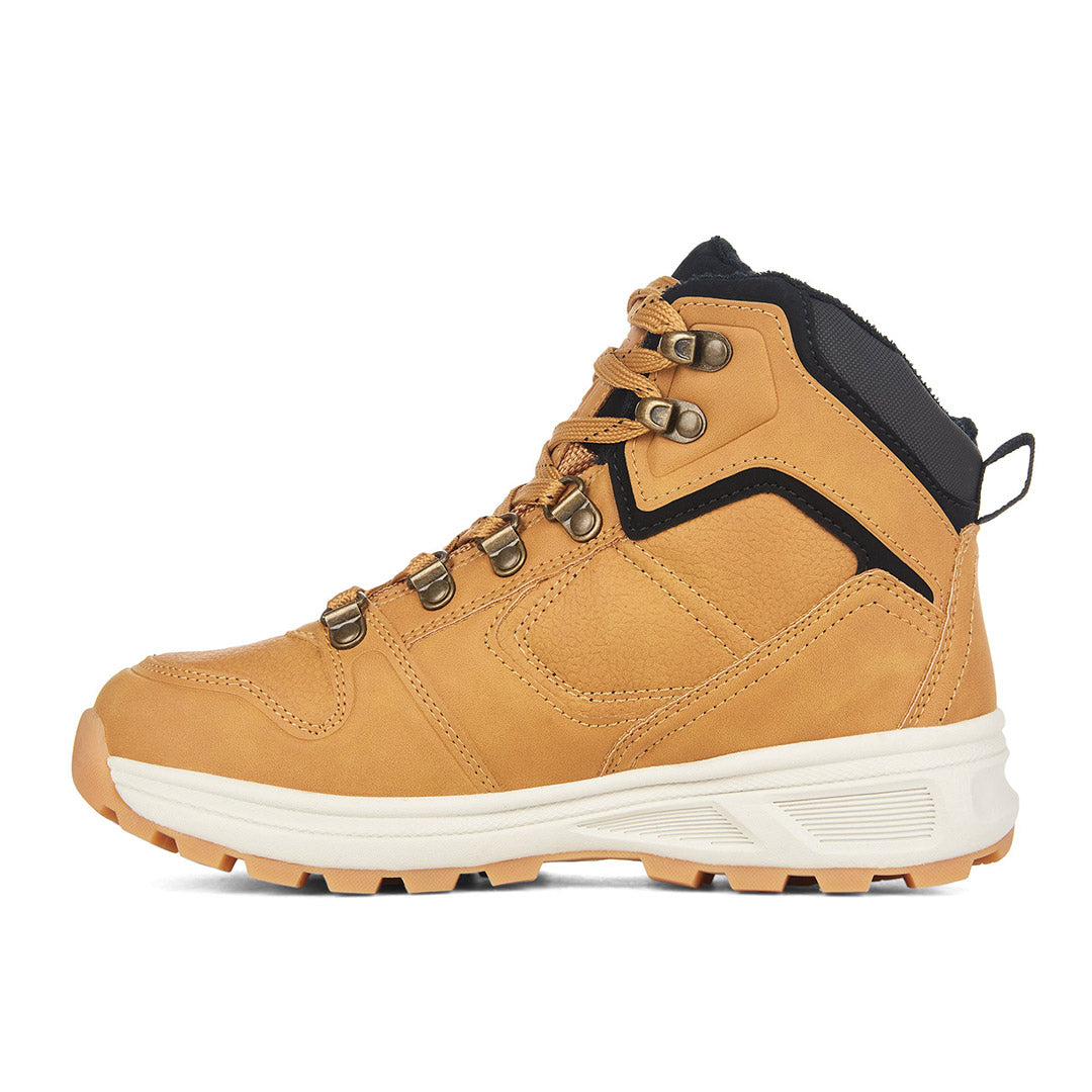 Yellow Shoes | Boys-Winter Boots-Casual-Casual | Damon | 109909-66-damon-02-Damon-Junior Kids Winter Boots-Konkrete-Yellow Shoes