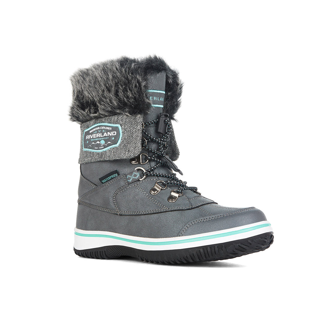 Yellow Shoes | Missy-Winter Boots-Casual-Flat & Med. Shaft | Nomad | 109910-05-nomad-03-Nomad-Junior Kids Winter Boots-Riverland-Yellow Shoes