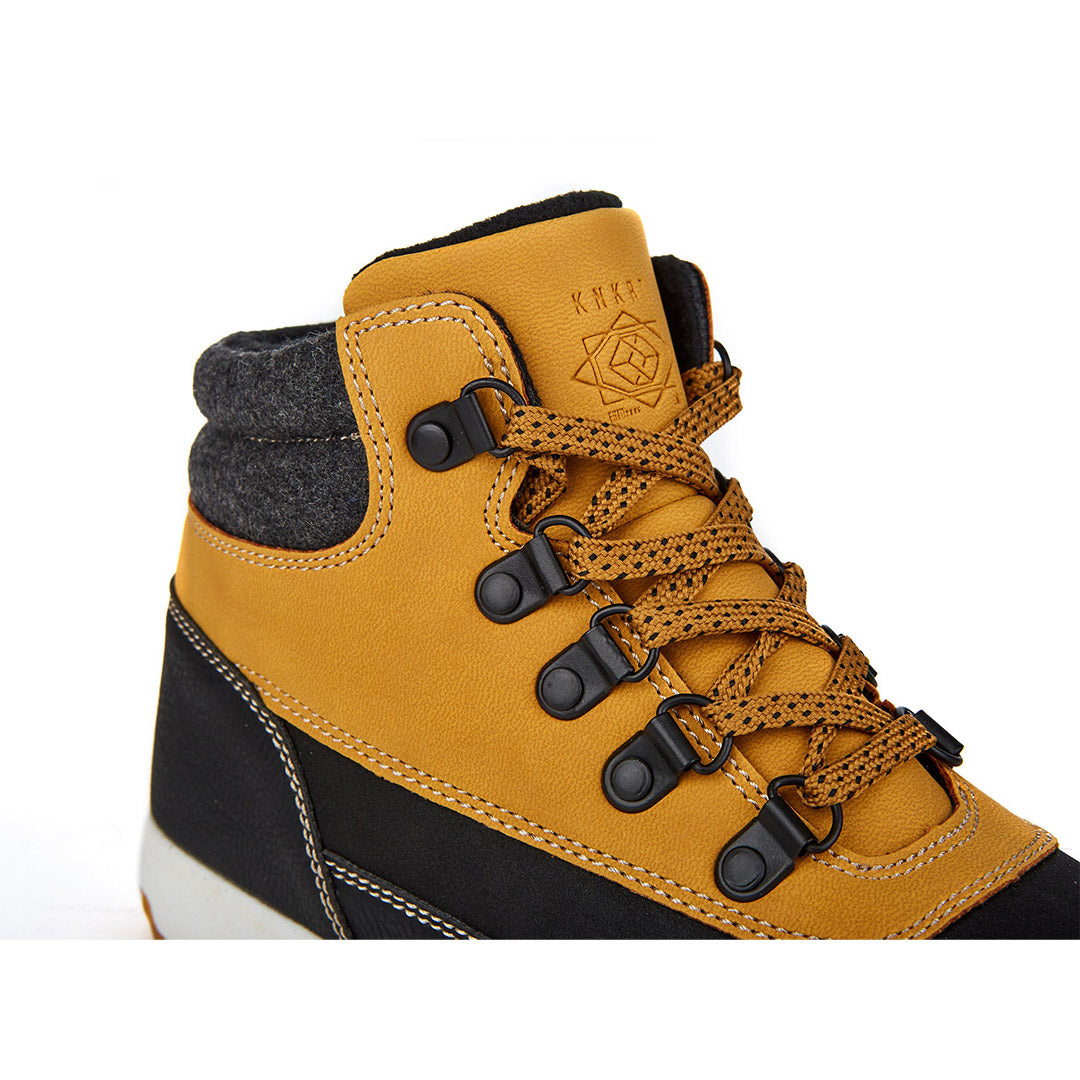 Yellow Shoes | Boys-Light Boots-Casual-Laced | Dripper | 109915-66-dripper-06-Dripper-Junior Kids Fashion Light Boots-Konkrete-Yellow Shoes