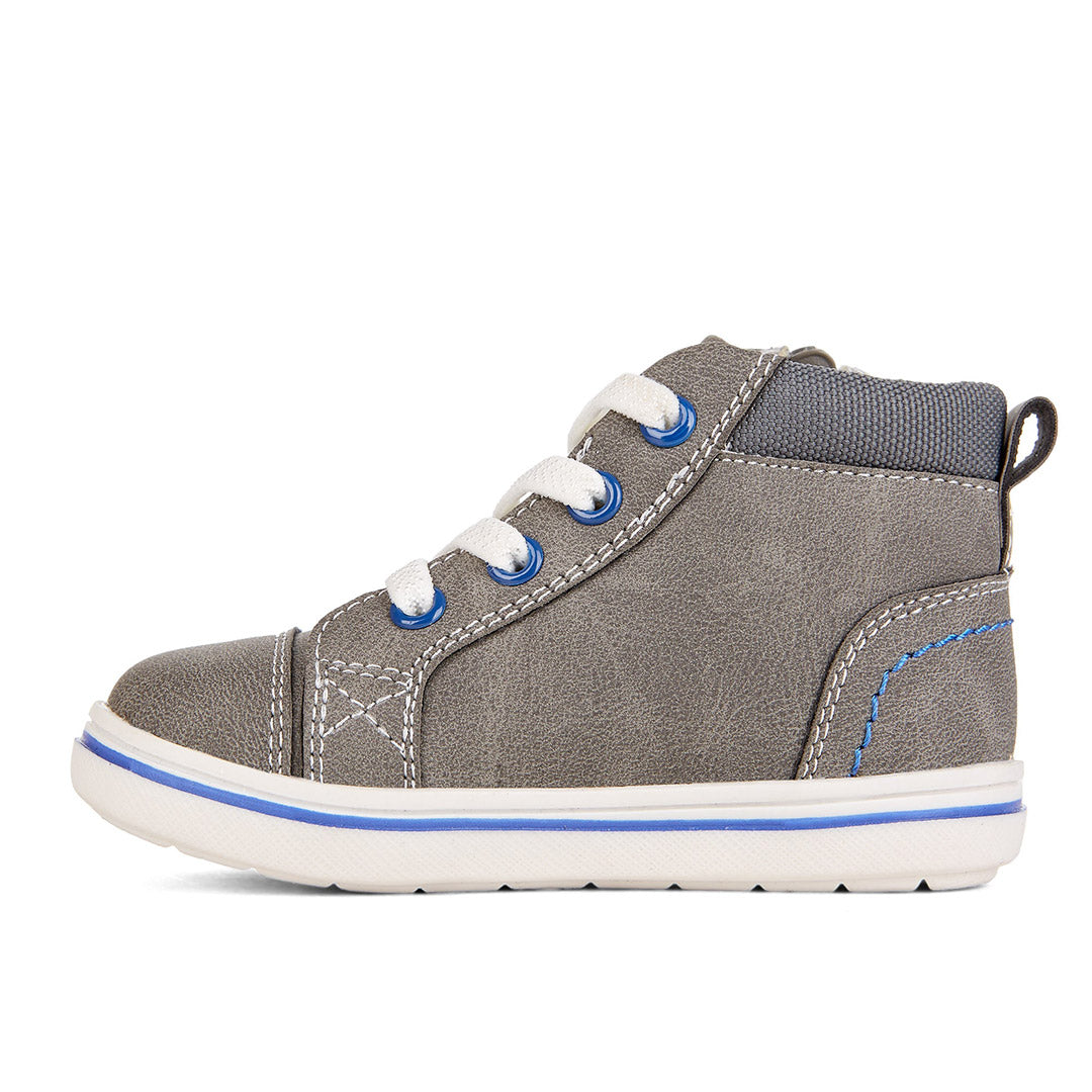 Yellow Shoes | Baby-Bootie-Boys-Laced | Brody | 110842-05-brody-02-Brody-Baby Booties-Riverstone-Yellow Shoes
