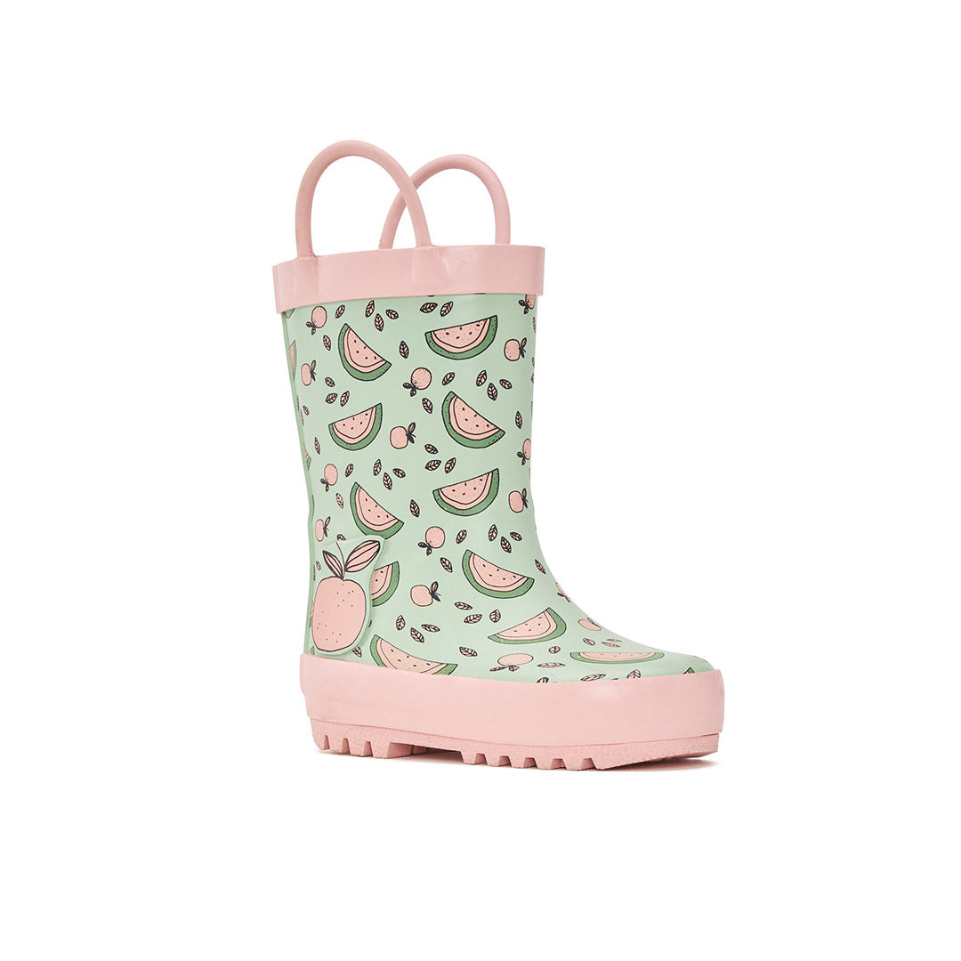 Yellow Shoes | Baby-Rainwear-Girls-Rain Boot | Watermelon | 113062-96-WATERMELON-2-Watermelon-Baby Rain boots and Rainwear-Yellow-Yellow Shoes