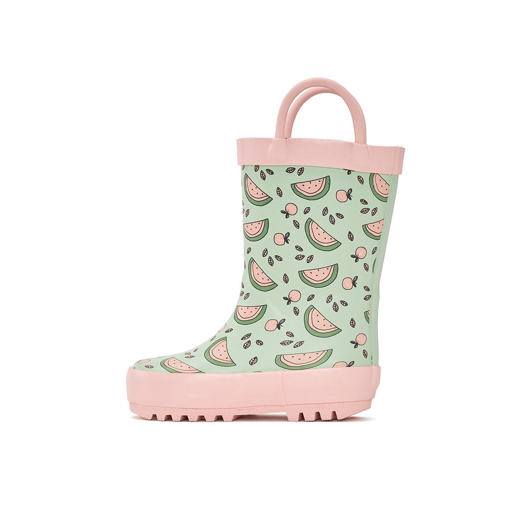Yellow Shoes | Baby-Rainwear-Girls-Rain Boot | Watermelon | 113062-96-WATERMELON-3-Watermelon-Baby Rain boots and Rainwear-Yellow-Yellow Shoes