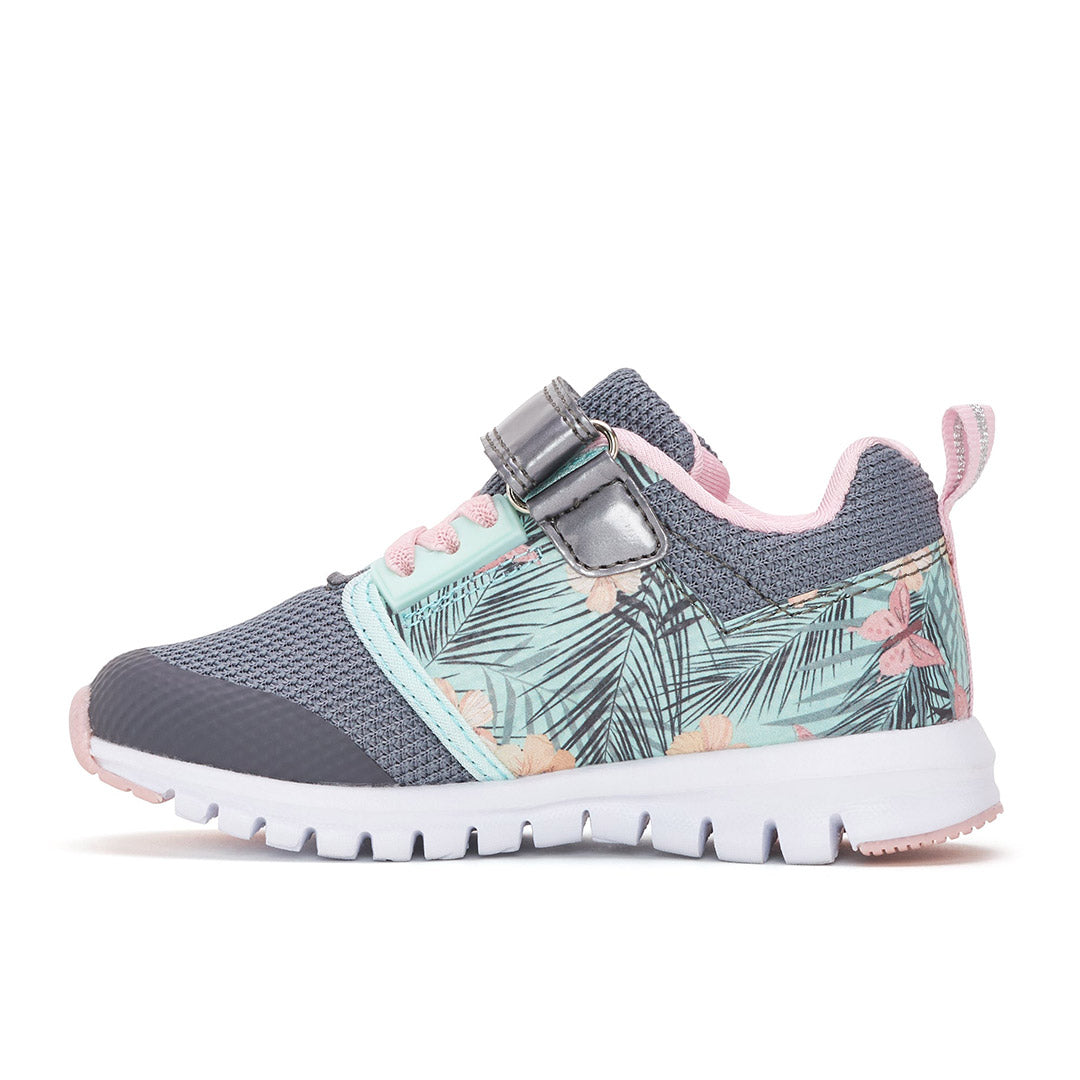 Yellow Shoes | Toddler-Athletic-Girls Running-Hi-Tech | Flowered | 113069-47-FLOWERED-3-Flowered-Baby Athletic Shoes-Yellow-Yellow Shoes