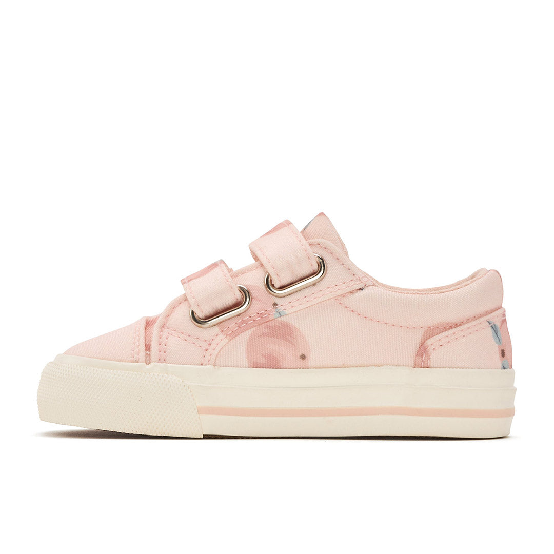 Yellow Shoes | Baby-Athletic-Girls Athleisure-Low | Peach | 114864-68-PEACH-3-Peach-Baby Athletic Shoes-Yellow-Yellow Shoes