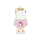 115451-68-ENSEMBLEDEBONNETBAVETTEBAS06MOISLICORNE-01-2454700032-Hat, bib & socks set 0-6 months unicorn-Kids Socks | Accessories-Yellow-Yellow Shoes