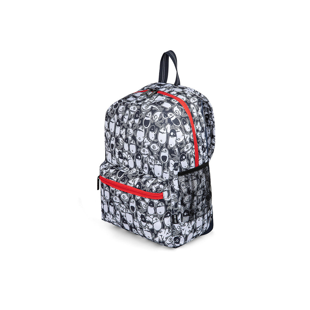 Street black and white backpack 2025