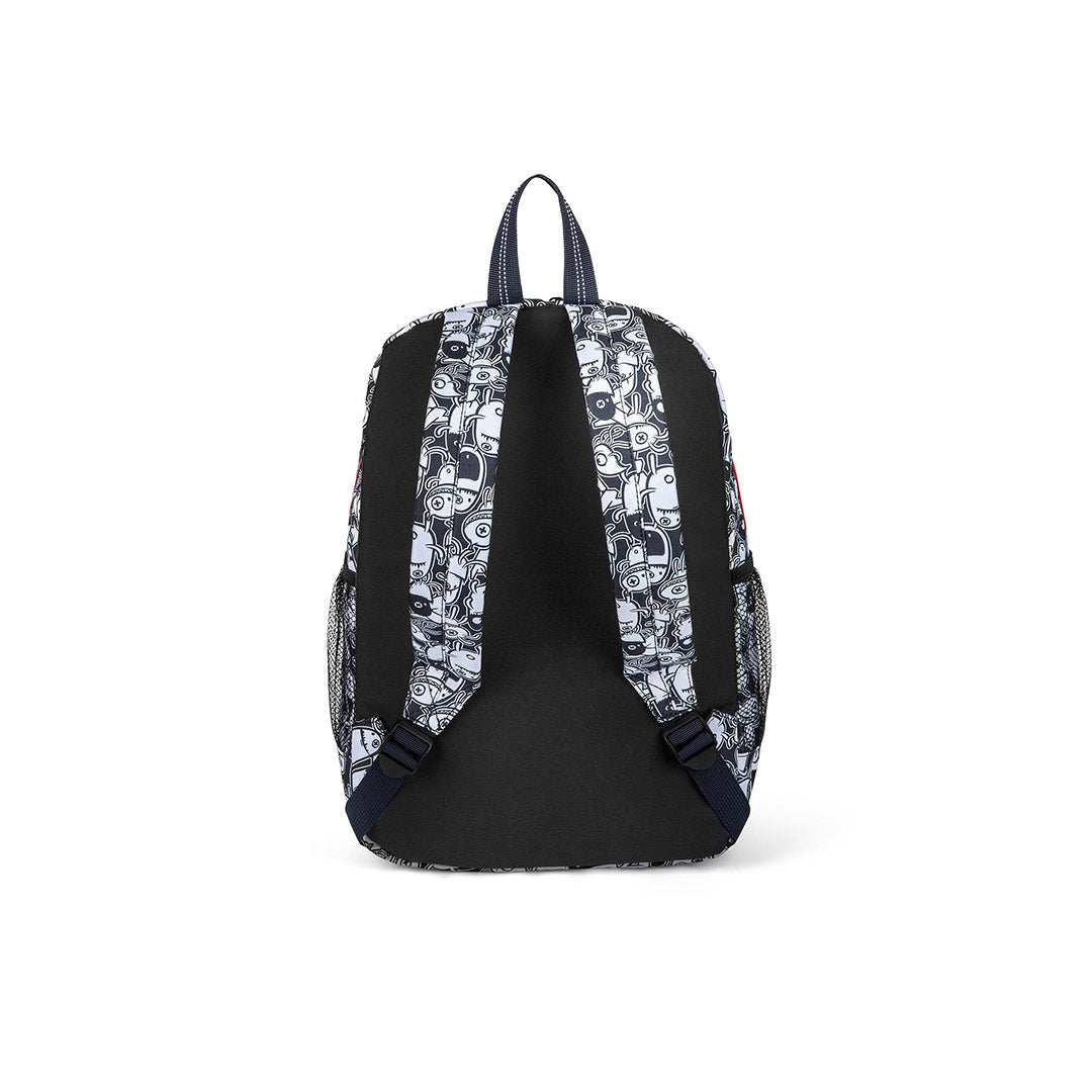 Bondstreet Grafitti Monster Backpack Kids School Supplies Yellow Shoes