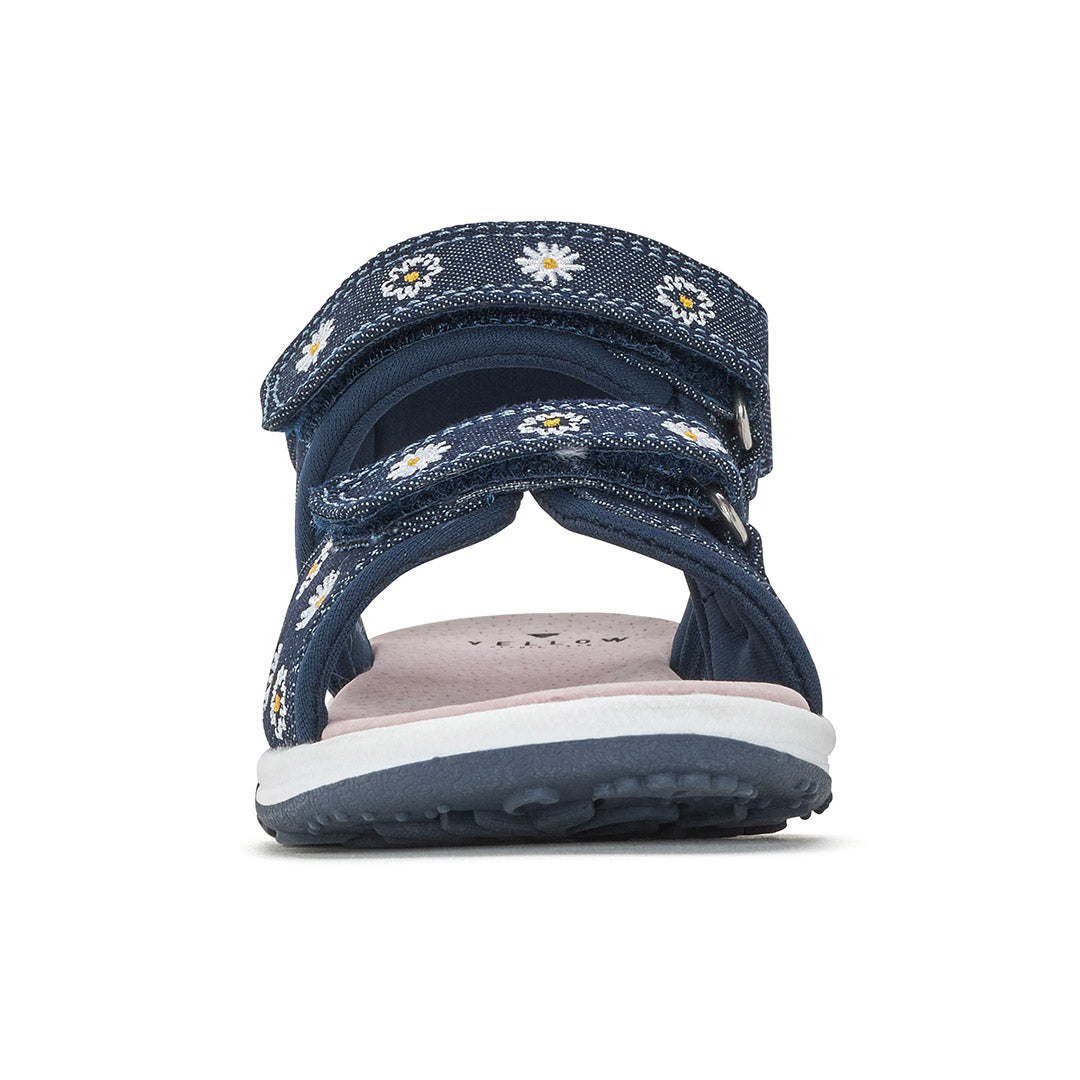 Blooming Toddler Kids Sandals for Girls Yellow Shoes 11 navy