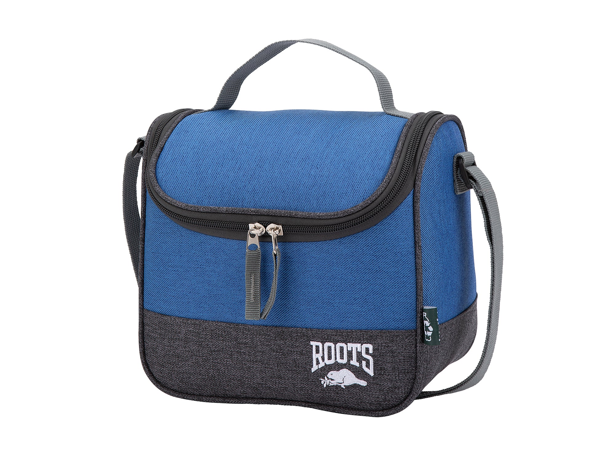 Yellow Shoes | Kids Lunch Bags | Accessories | ROOTS BLEU ET GRIS BOITE À LUNCH | 116982-40-ROOTS_BLEU_GRIS_BOITE_A_LUNCH-01-116982-40-ROOTS BLUE AND GREY LUNCH BAG-Kids Lunch Bags | Accessories-Roots-Yellow Shoes