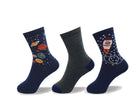 117145-00-POINTZERO3PAIRESDEBASPOURENFANTSTAILLE811SPACESHIP-2619300032-POINT ZERO - 3 Pairs of socks for kids SIZE 8-11-Kids Socks | Accessories-Point Zero-Yellow Shoes